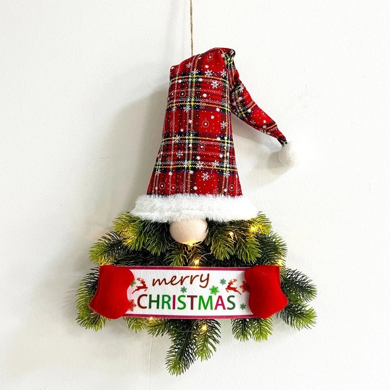 Christmas Elf Door Hanging Garland Faceless Doll Holiday Decoration with Hat|Christmas Decorations