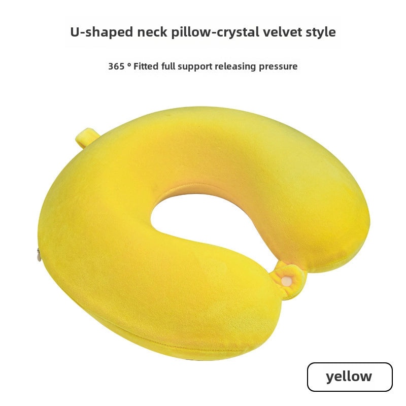 Memory Foam U-Shaped Travel Neck Pillow for Car, Plane, Student Nap | Travel Accessories