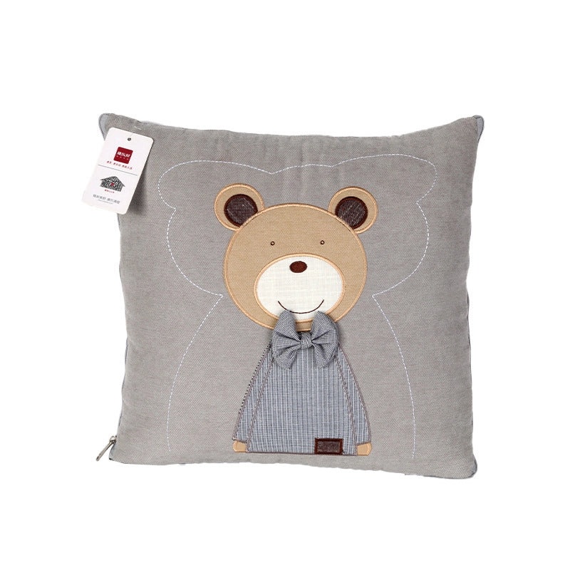 Cartoon House Pillow Quilt Multifunctional Dual-use Blanket and Pillow Two-in-One Soft Cozy Bedding|Home Textiles & Bedding