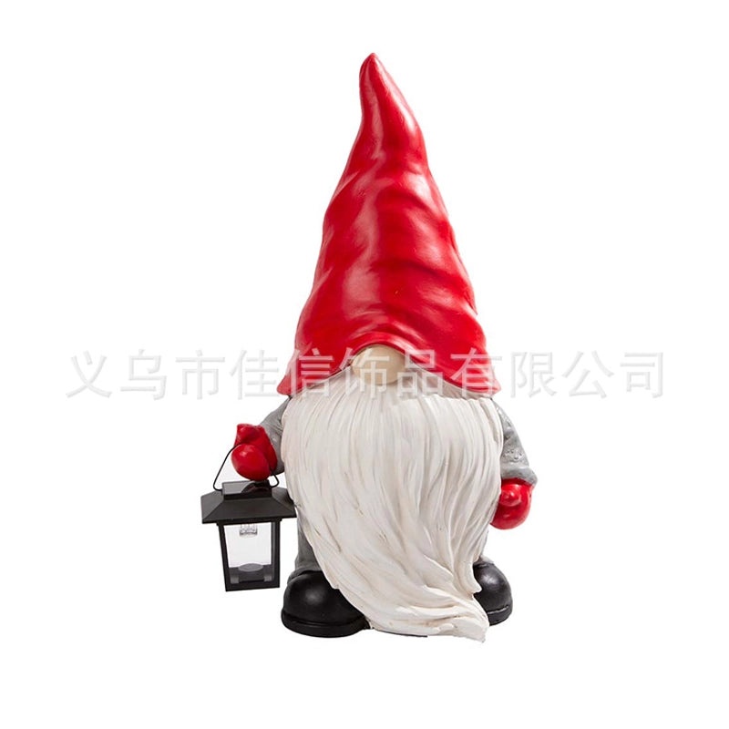 2021 New Resin Solar Lantern Dwarf Christmas Garden Holiday Decorations|Holiday Garden Ornaments