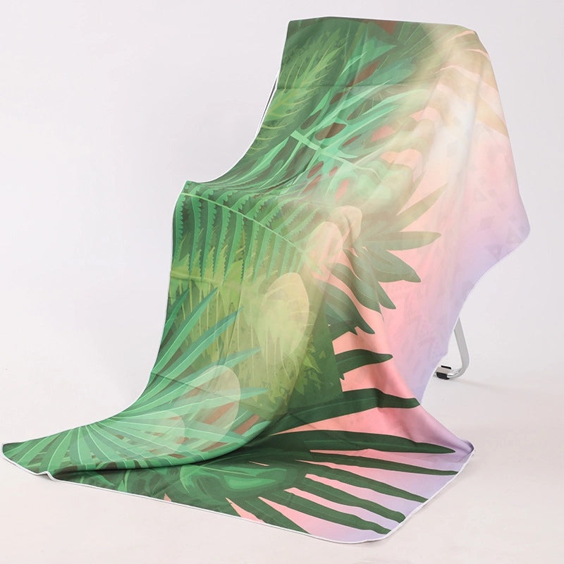 Underwater Animal Print Double-Sided Velvet Polyester Bath Towel | Bath & Beach Towels