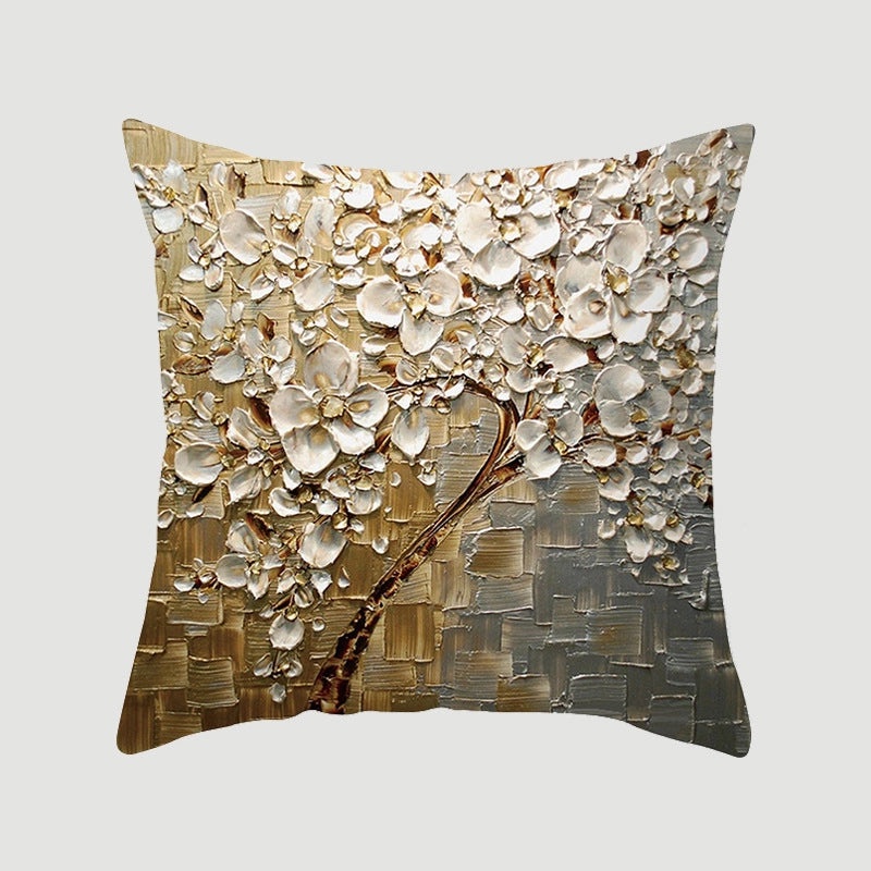 Modern Pastoral Letter and Plant Linen Pillow Covers for Couch and Sofa Decor | Home Decor & Pillows