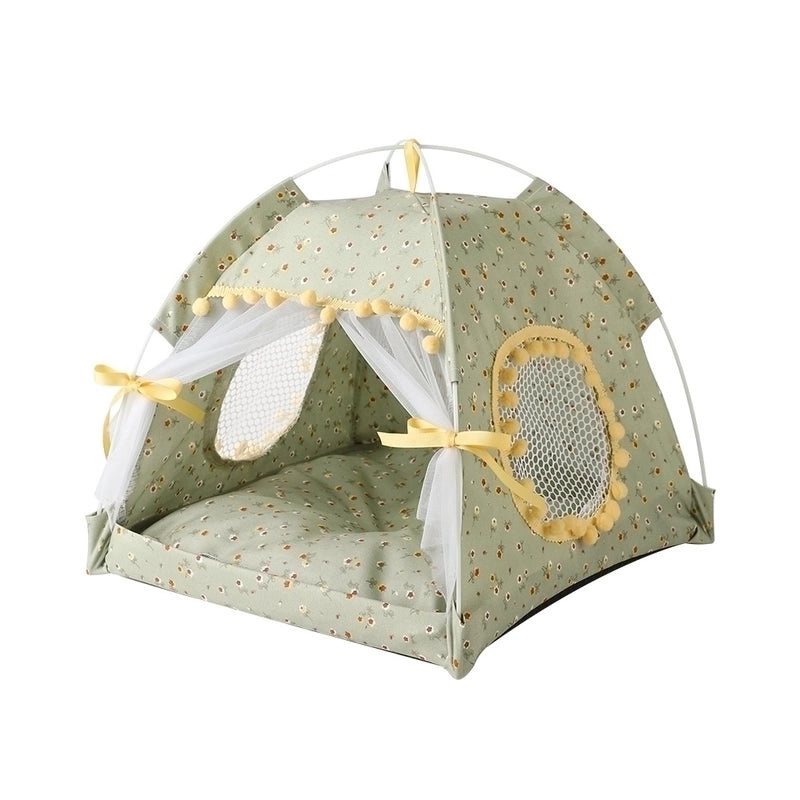 Stylish Minimalist Color Block Pet Bed Soft Fabric Cozy Cushion|Pet Beds and Accessories