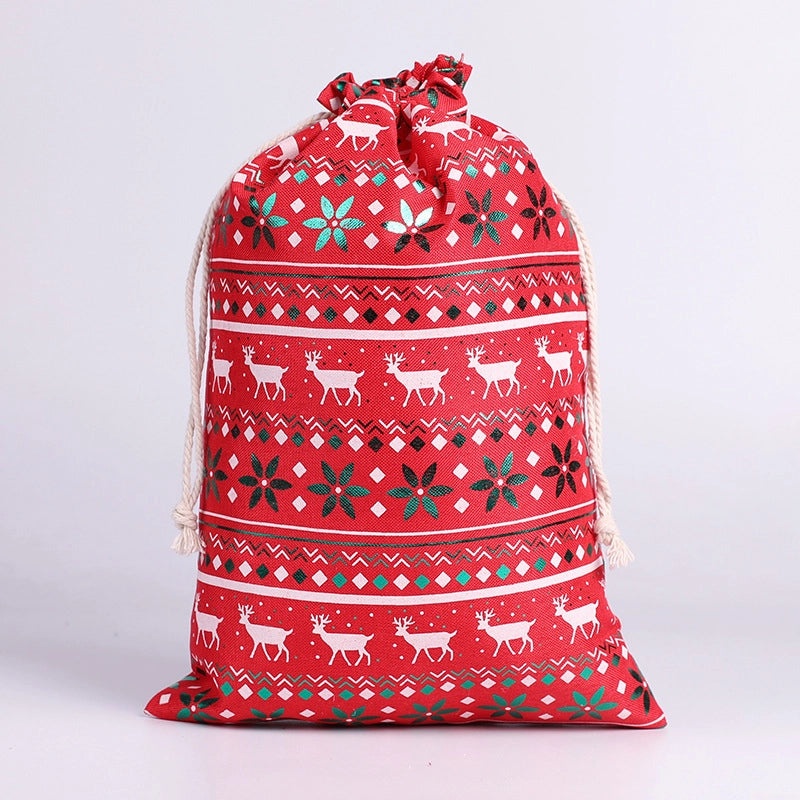 Christmas Tree Santa Claus Snowflake Gift Bags Festive Cloth Wrapping Supplies for Daily Holiday Use|Gift Wrapping Supplies