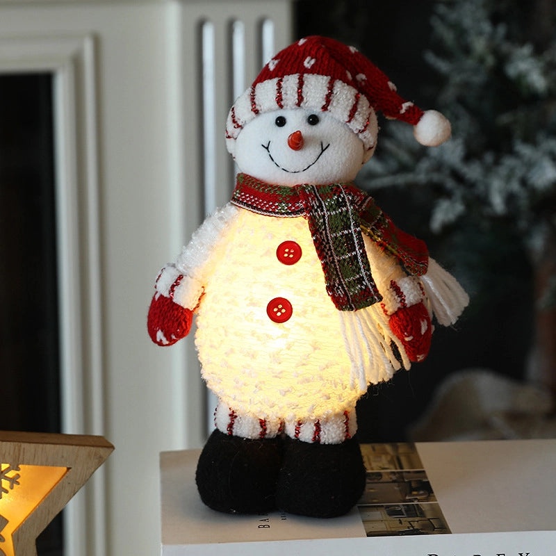 Christmas Santa Claus and Snowman Festive Party Dolls Table Centerpiece Decorations|Holiday Party Decor