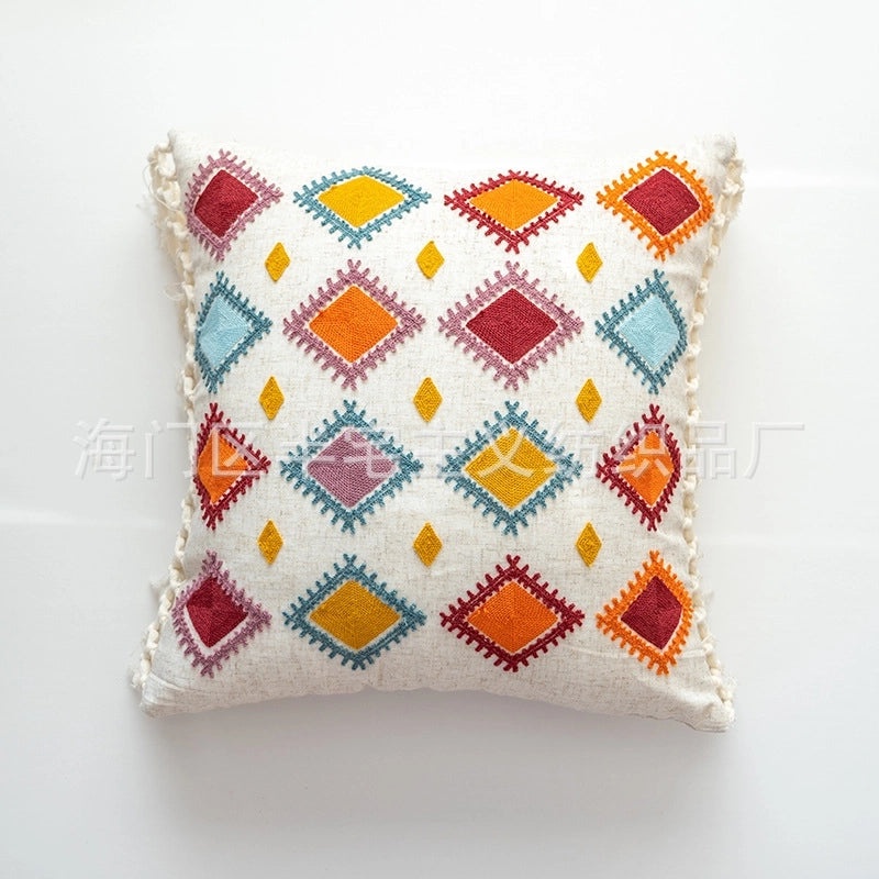Bohemian Geometric Cotton Pillow Covers | Home Decor Pillows