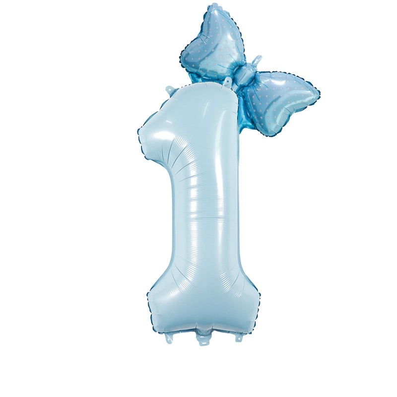 Modern Number Birthday Balloons Aluminum Foil Classic Basic Style | Party Decorations Balloons