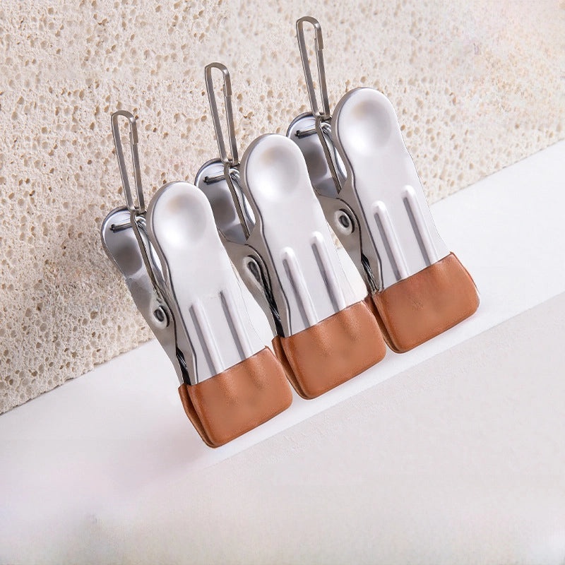 Seamless Stainless Steel Windproof Clothes Clip for Drying | Home & Living/Clothes Hangers & Drying Accessories