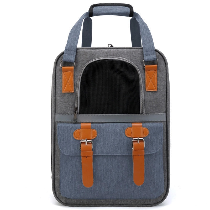 Portable Breathable Cat Carrier Bag Oxford Cloth Scratch Resistant Foldable Pet Backpack for Travel|Pet Carriers & Backpacks