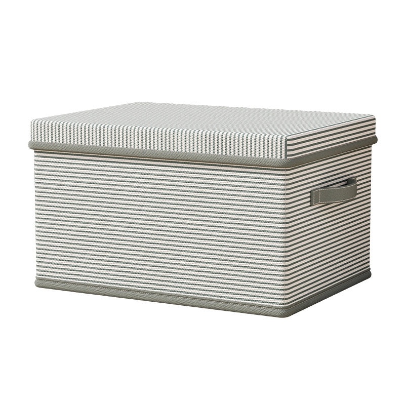 Oxford Blue Striped Oxford Cloth Storage Box for Clothes and Toys | Home Storage & Organization