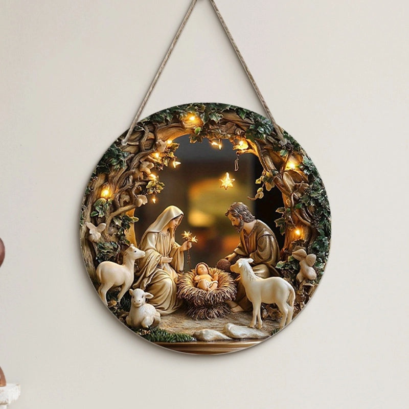 Minimalist Wooden Human Figure Christmas Party Decoration Travel Selfie Casual Elegant 1 Piece|Home Decor & Party Supplies