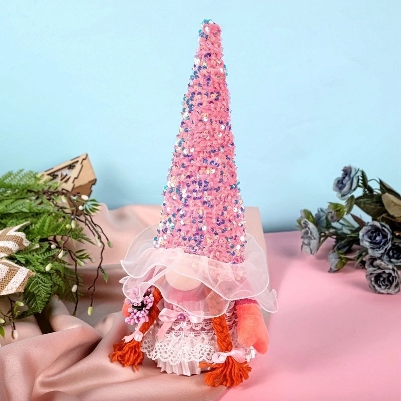 Adorable Doll with Bow Knot Fabric Accessories | Home Decor Ornaments