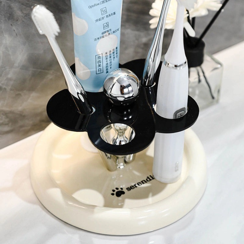 Light Luxury Ceramic Toothbrush Holder for Bathroom | Bathroom Accessories