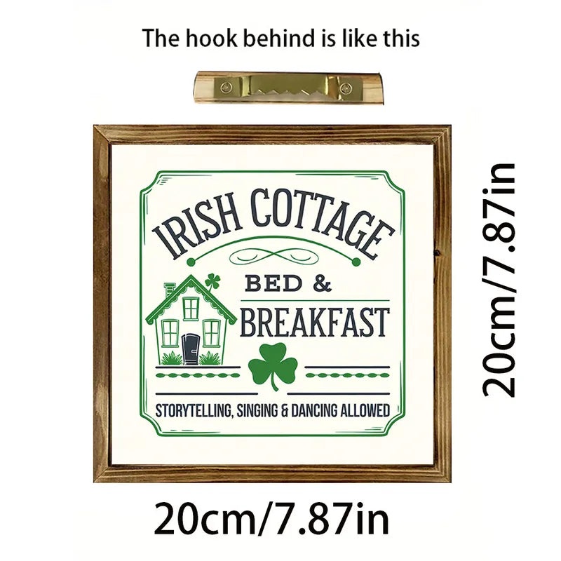 St. Patrick's Day and Easter Wooden Shamrock Rabbit Letter Home Decoration Party Supplies 1 Piece|Holiday Decorations