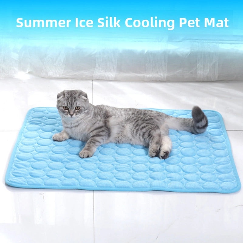 Cooling Ice Silk Pet Mat for Dogs and Cats Summer Breathable Bed | Pet Cooling Mats