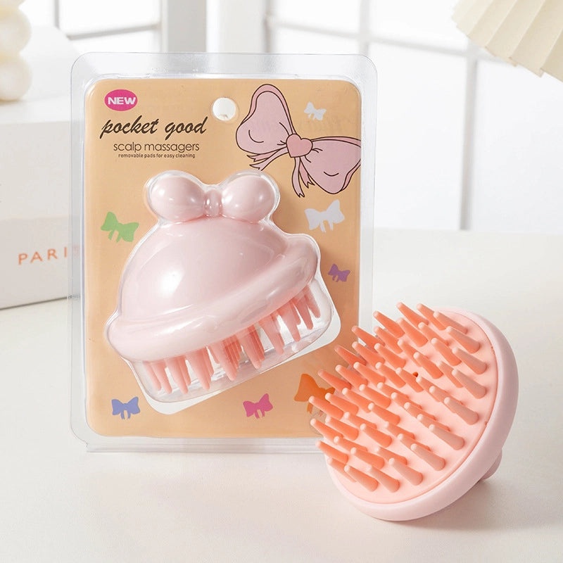 Minimalist Solid Color Shampoo Brush for Home Use | Household Cleaning Supplies