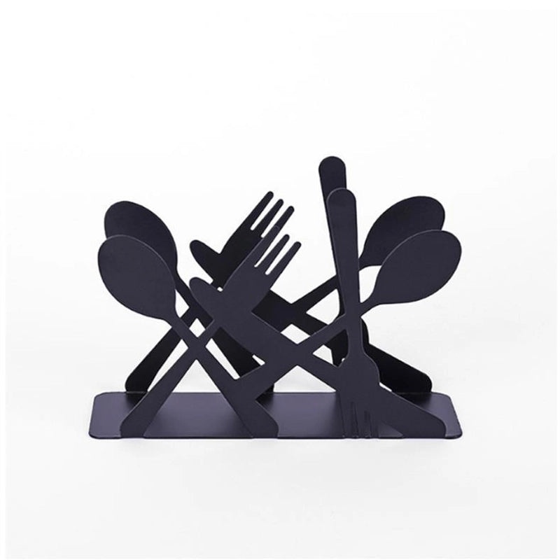 Casual Leaf Design Solid Color Iron Tissue Holder for Home Decor | Home & Living Accessories