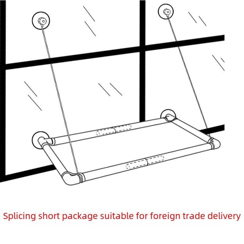 Super Strong Suction Cup Cat Hammock Balcony Bed Climbing Frame Nest for Pets|Pet Supplies