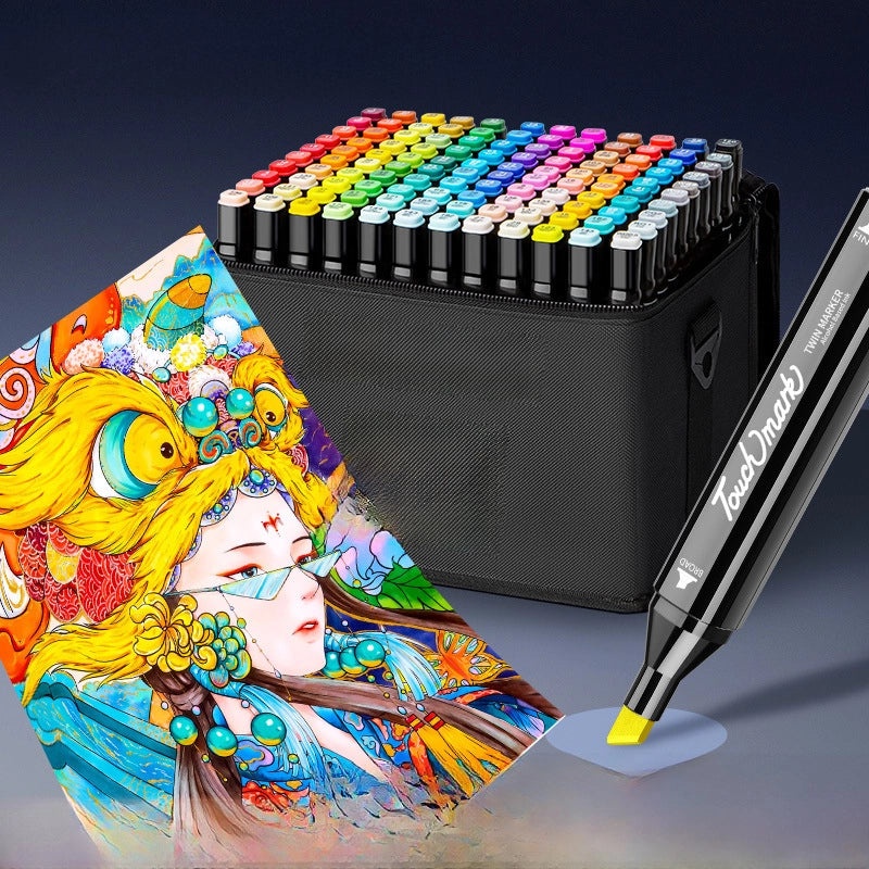 48 Colors Double Tip Alcohol Markers Set for Art Students | Art Supplies