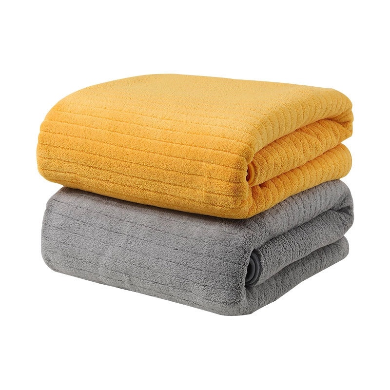 Coral Fleece Absorbent Quick-Dry Hair Towel Wrap for Adults | Bath Towels & Wraps