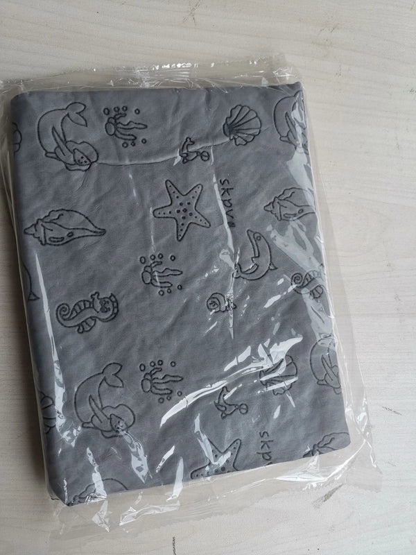 Embossed Deerskin Pet Towel Bag Multifunctional Bath Absorbent Hair Drying Towel|Pet Care Accessories