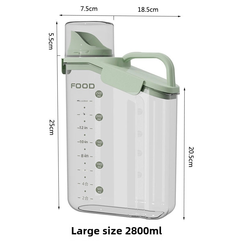 Pet Food Storage Container Airtight Cat & Dog Food Barrel Moisture-Proof Grain Storage Box | Pet Supplies Storage