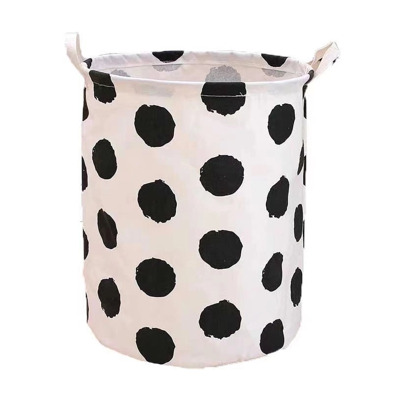 Triangle Pattern Letter Printed Plaid Fabric Storage Basket|Home Storage & Organization