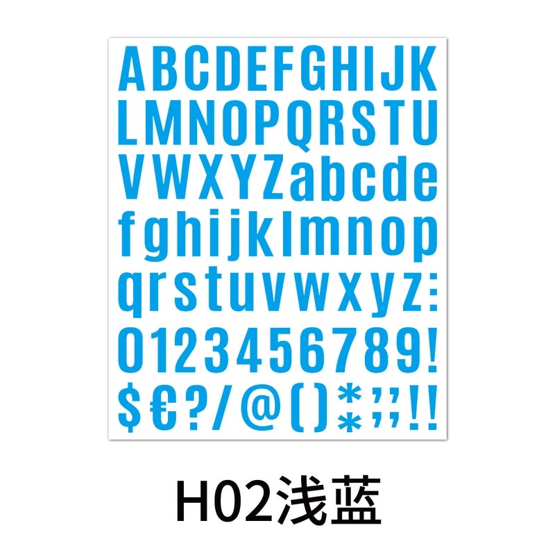 24 PCS Letter School PVC DIY Artistic Stickers for Scrapbooking|School & Office Supplies