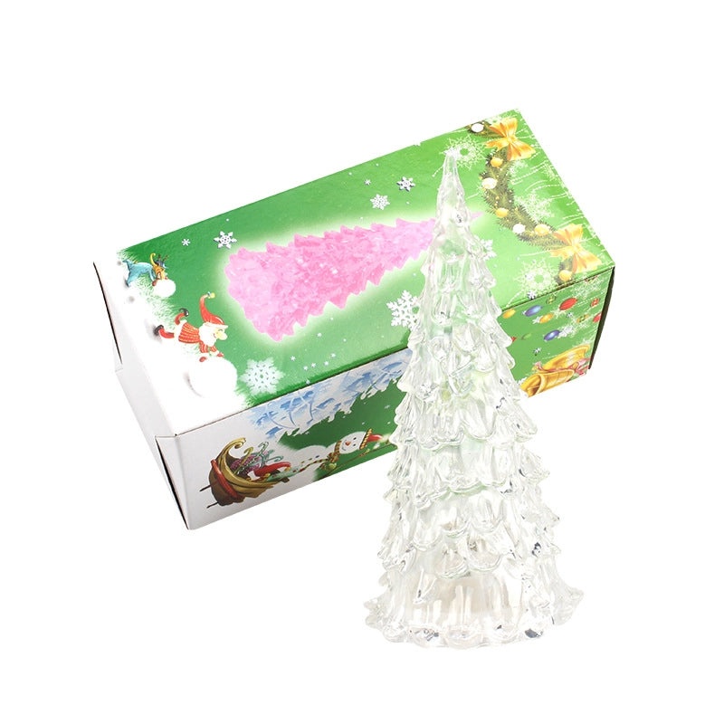 Colorful Crystal Christmas Tree Night Light|Home Decor & Holiday Gifts