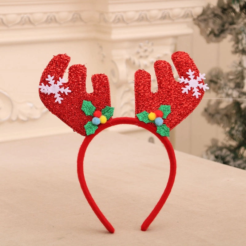 Christmas Snowman and Reindeer Antler Hair Bands Nonwoven Party Accessories|Festive Party Supplies