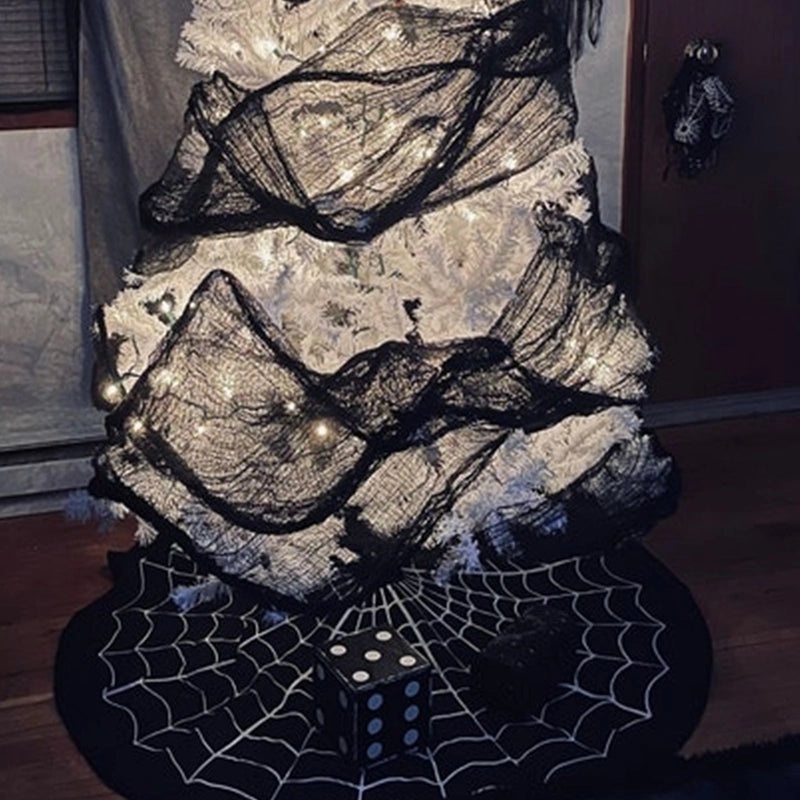 Halloween Spider Web Party Decor Polyester Props|Home & Garden Decorations