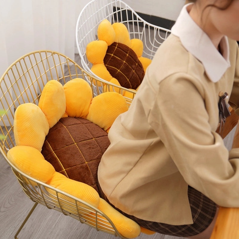 Sunflower Decorative Cotton Throw Pillow|Home Decor Pillows