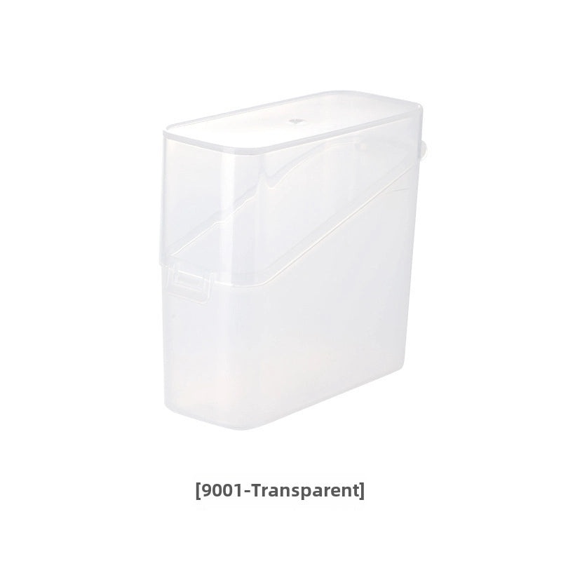 Japanese-style Refrigerator Side Door Organizer Box with Lid Transparent Storage for Coffee Tea Bags Small Items|Kitchen Storage & Organization