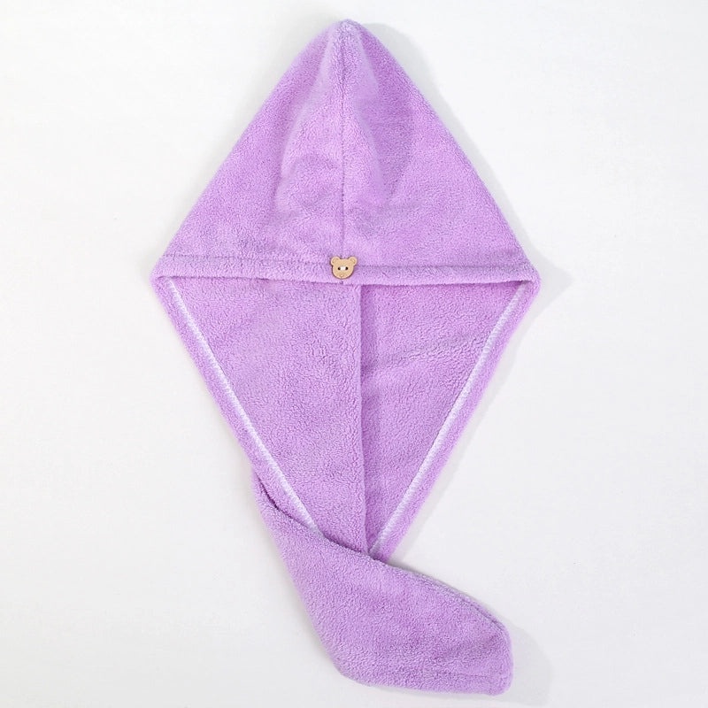 Eagle Eye Solid Color Coral Fleece Hair Cap for Bathrobe and Towels | Bath Accessories