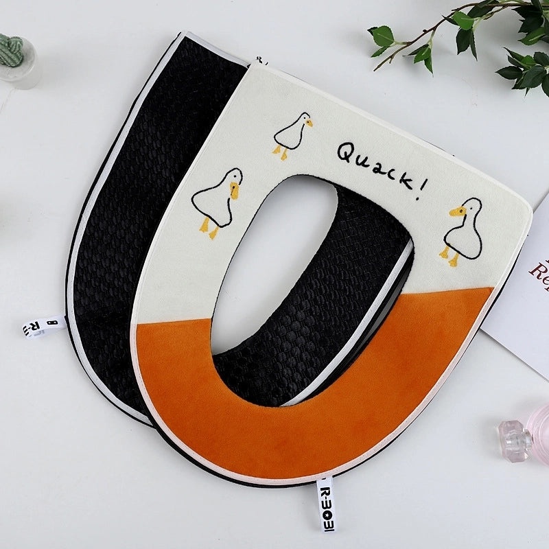 Cute Animal Print PVC Corduroy Bathroom Rug|Home Decor & Bath Accessories