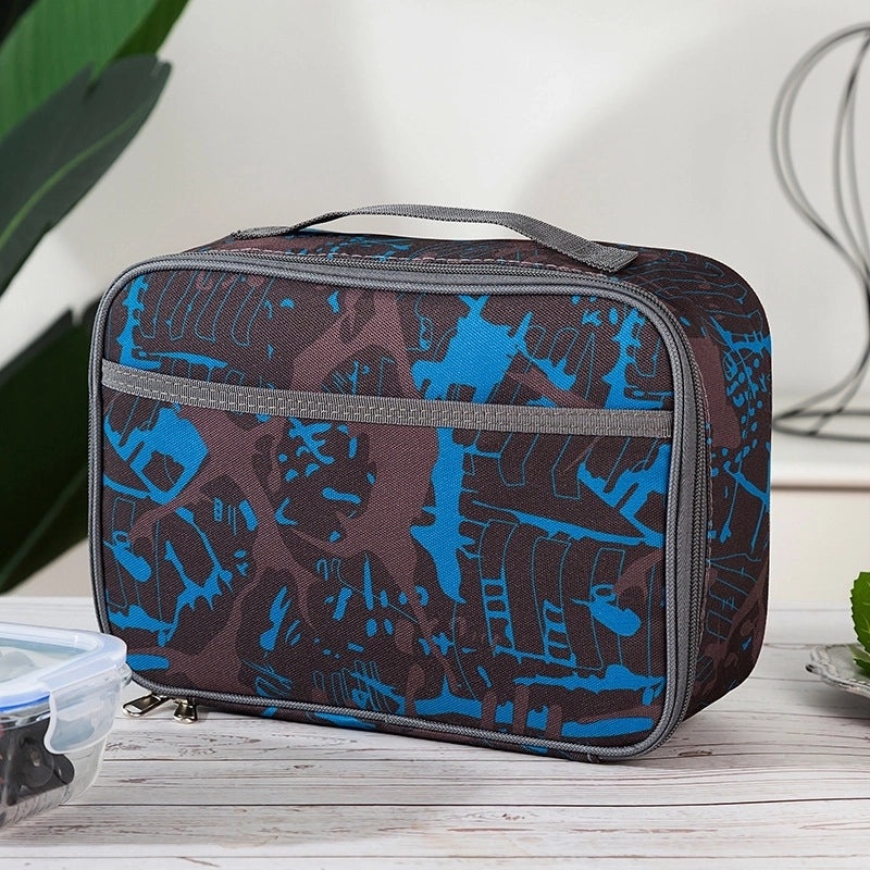 Stylish Color Block Oxford Picnic Tote Bag for Casual Outings|Casual Bags & Totes