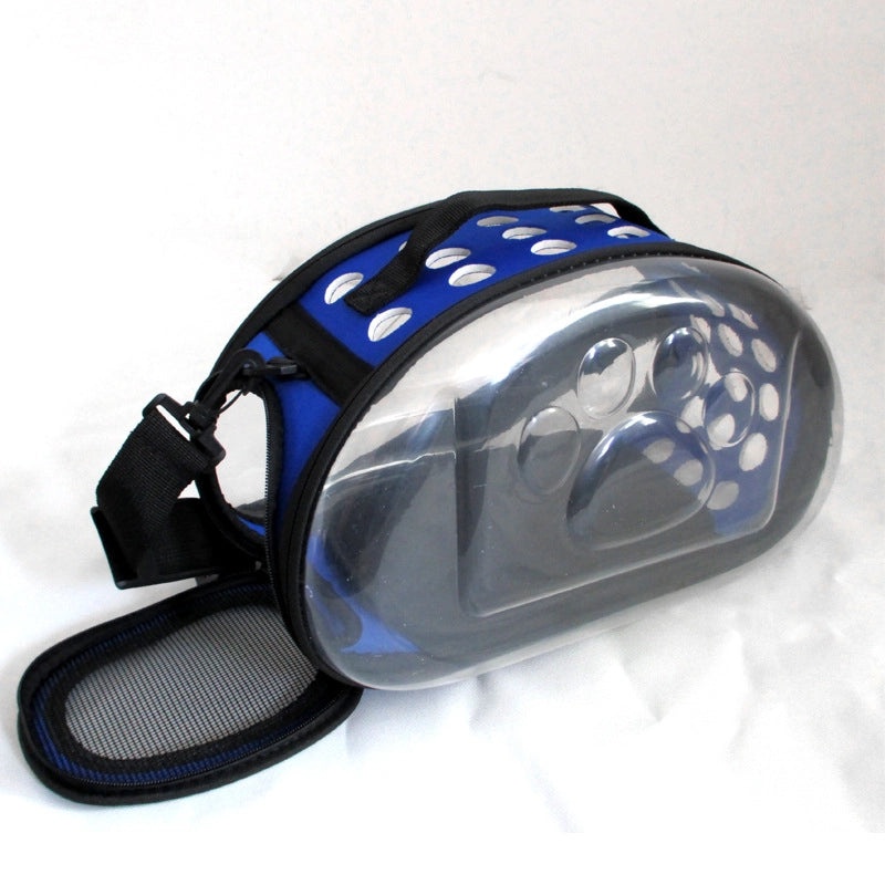 Portable Foldable Transparent Pet Carrier Backpack Large Capacity Breathable Outdoor Bag for Cats|Pet Carriers & Travel Accessories