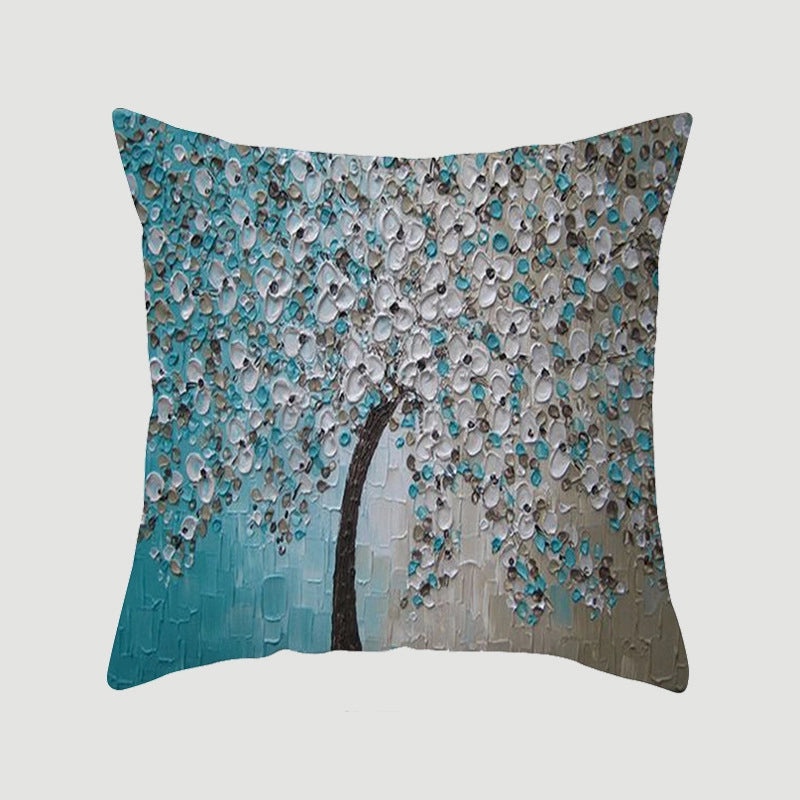 Modern Pastoral Letter and Plant Linen Pillow Covers for Couch and Sofa Decor | Home Decor & Pillows