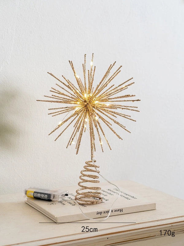 Minimalist Star Iron Art Christmas Selfie Light Decoration | Holiday Decorations