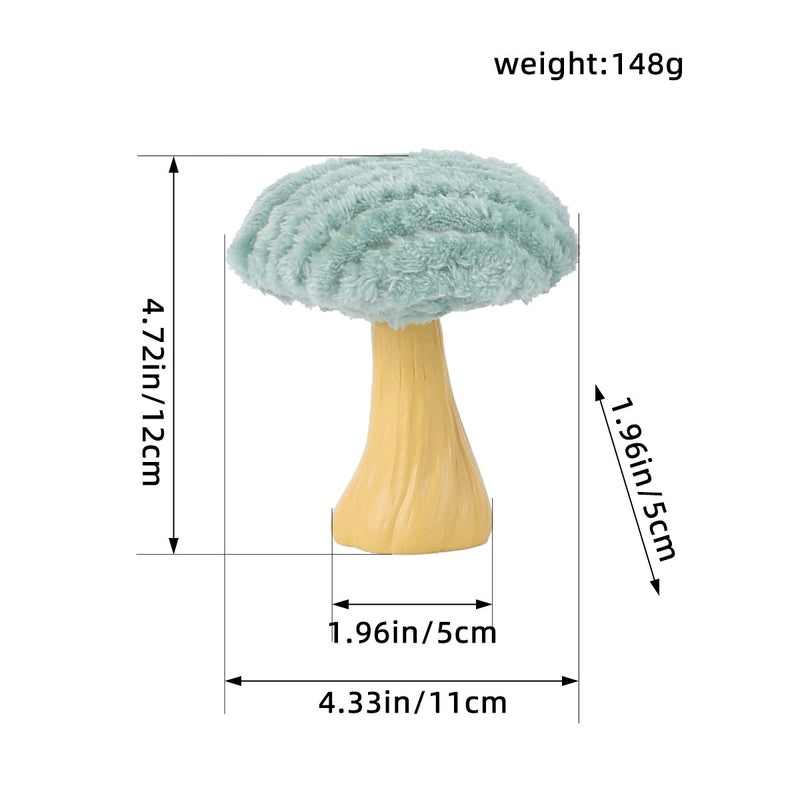 Minimalist Mushroom Plush Decorative Ornament Soft PP Cotton Gypsum Art Decoration|Home Decor