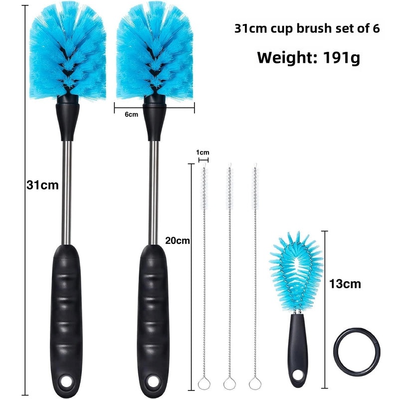 Bottle Cleaning Brush Set with Straw and Test Tube Brushes | Kitchen & Dining Tools