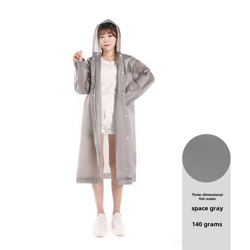 Thickened Disposable Adult Rain Poncho Lightweight EVA Outdoor Travel Raincoat with Logo Printing|Rain Gear & Ponchos