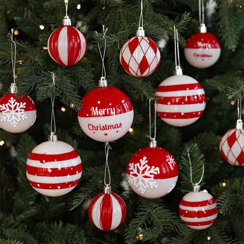 Christmas Luxury Plastic Ball Ornaments for Outdoor Party Hanging Decorations|Outdoor Decorations