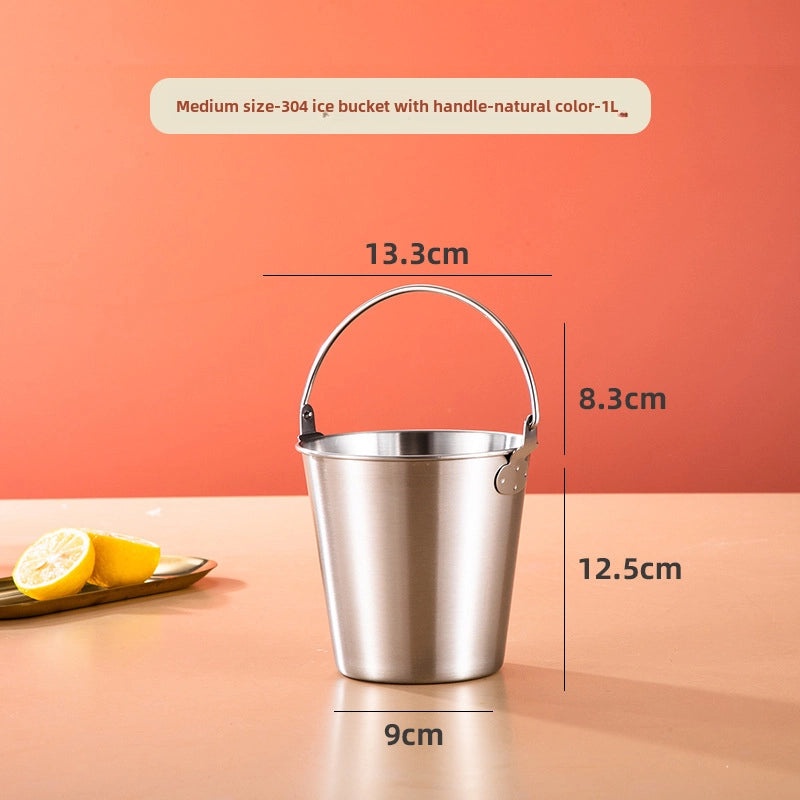 304 Stainless Steel Ice Bucket for Bar & Home Use | Kitchen & Dining Accessories