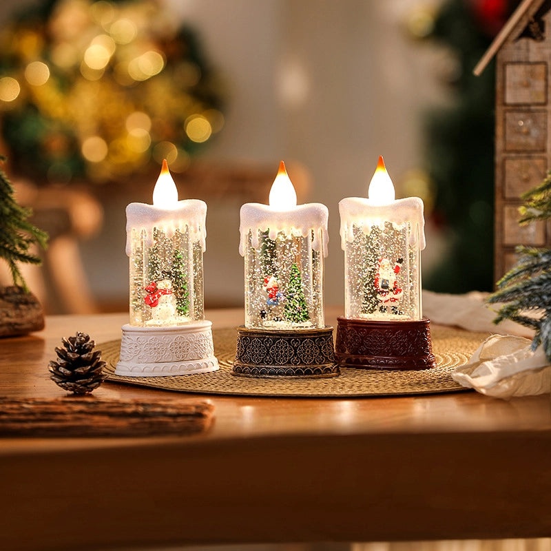 Christmas Minimalist Color Block Resin Night Lights for Holiday Decor | Home & Holiday Lighting