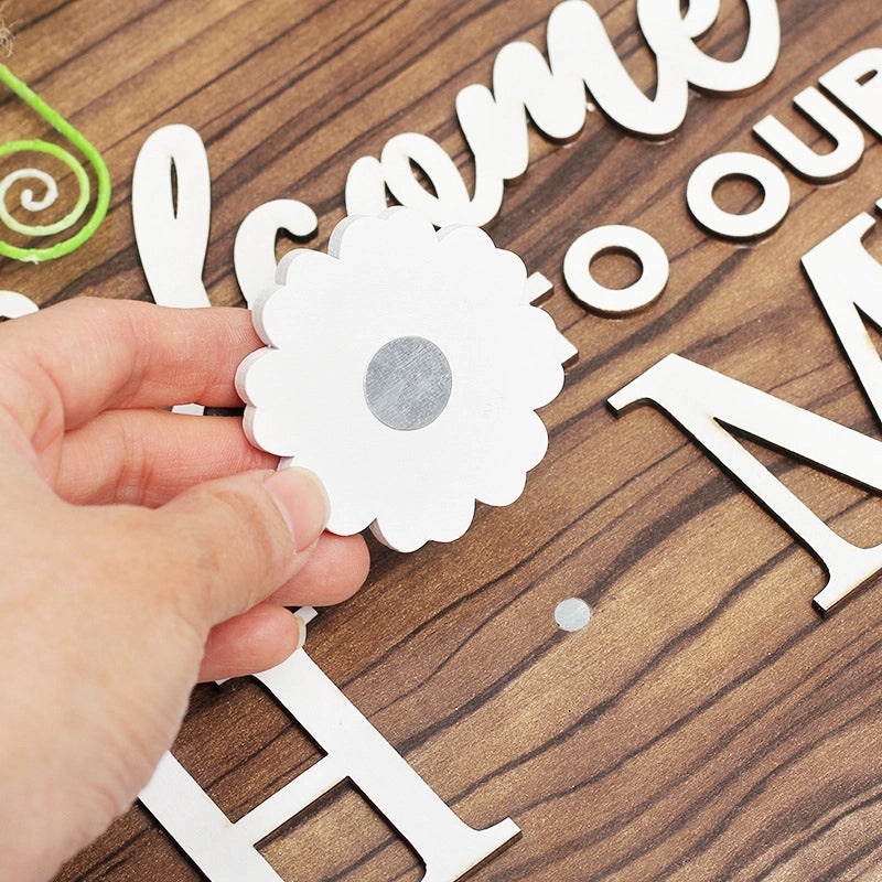 Christmas DIY Magnetic Wooden Home Decorations Set for Door and Wall Hanging | Home & Garden Decorations