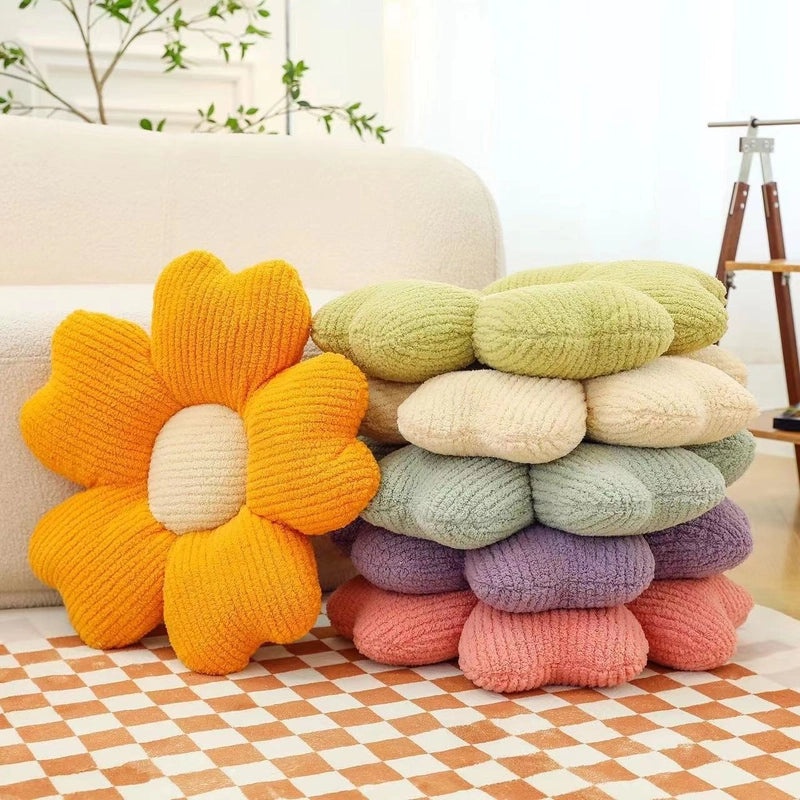 Breathable Five-Petal Flower Macaron Cushion for Home Sofa and Dining Chair Comfort|Home Decor Cushions