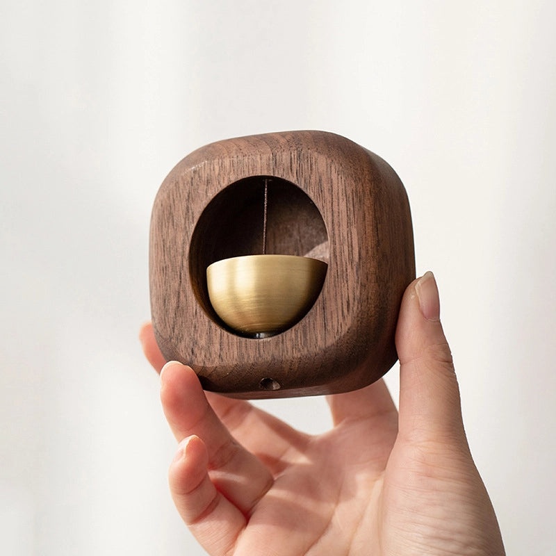 Solid Walnut Magnetic Suction Wind Chimes Doorbell with Dopamine Effect|Home Decor & Garden Accessories