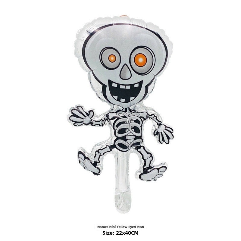 Halloween Ghost Spider Balloon Large Aluminum Foil Skull Man Pumpkin Decor|Halloween Decorations