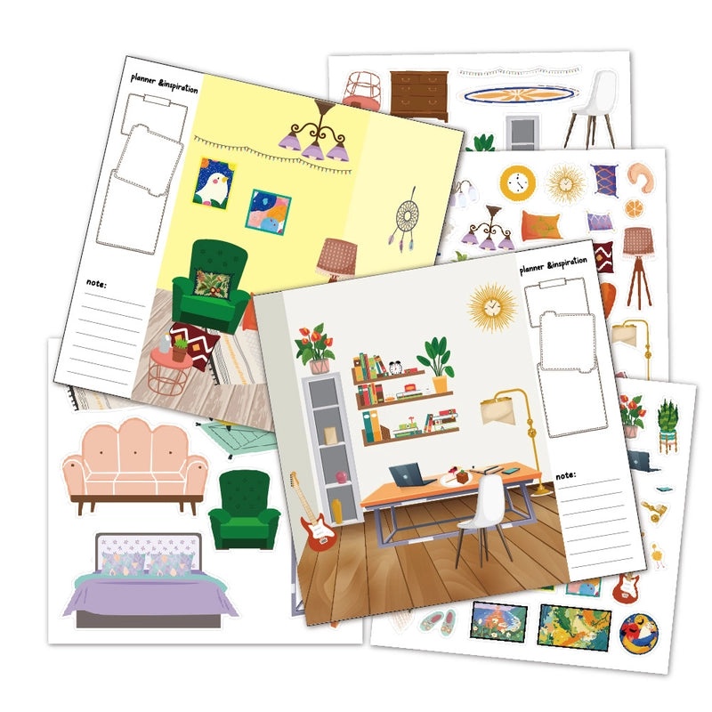 Cute PET Paper Stickers for Household Clothing Learning | Home & Living Accessories